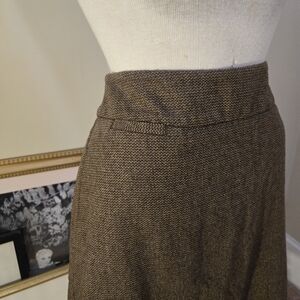 Lands' End Brown A-Line Skirt